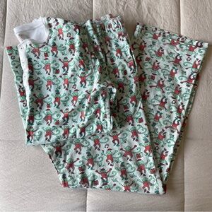 Roller Rabbit Women's Pajama Set Size Small Monkey Mas Greena and Red
